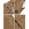COOFANDY Mens Casual Corduroy Pants Baggy Sweatpants Loose Fit Wide Leg | Elastic Waist, Drawstring, Relaxed fit, Straight Leg, Deep Side Pockets, Midweight Corduroy Fabric, Fall Winter Fashion(Brown)