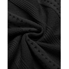 COOFANDY Men’s Knit Shirts Short Sleeve Button Down Polo Shirt Summer Beach | Fashion Knitted Casual Shirt, Breathable Hollow Out, Lightweight, Vacation Season Staple(Classic Black & White)