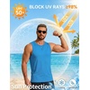 COOFANDY Men’s Workout Tank Top Quick Dry Muscle Sleeveless Gym Shirts | UPF 50+ Sun Protection, Moisture Wicking Fabric, Breathable and Stretchy, Great for Running, Fitness, Summer Beach & Swim(Royal Blue)