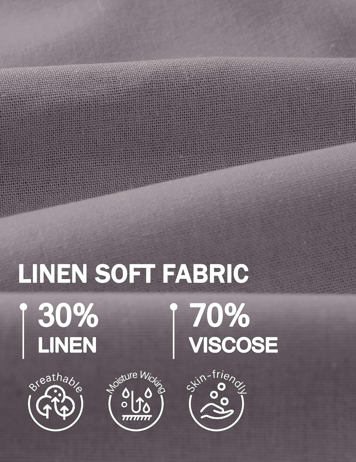 image:imageCOOFANDY Men Linen Beach Shorts Casual Drawstring Summer Vacation Shorts Elastic Waist Lightweight Stretch Short 9 Inch Inseam Slim Fit Holiday Vacation Shorts Flat Front Short Hawaiian StyleMedium Grey
