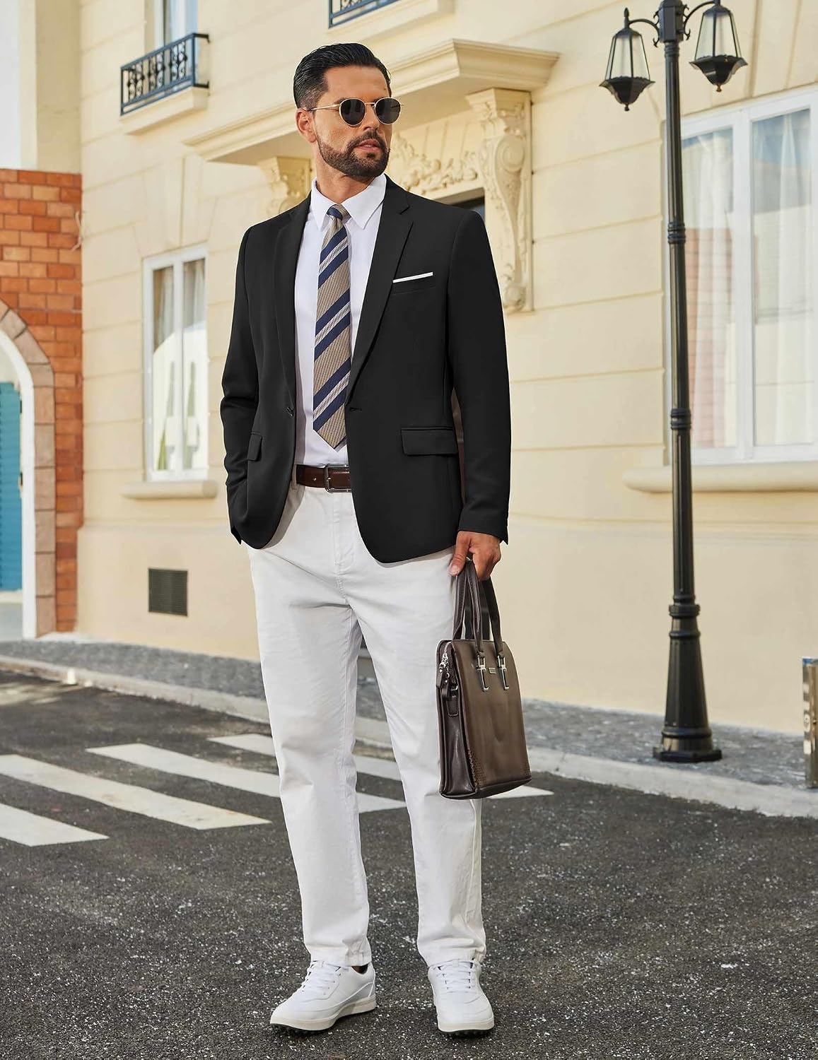 image:imageCOOFANDY Mens Blazer Casual Sport Coats and Blazers Lightweight One Button Suit JacketBlack
