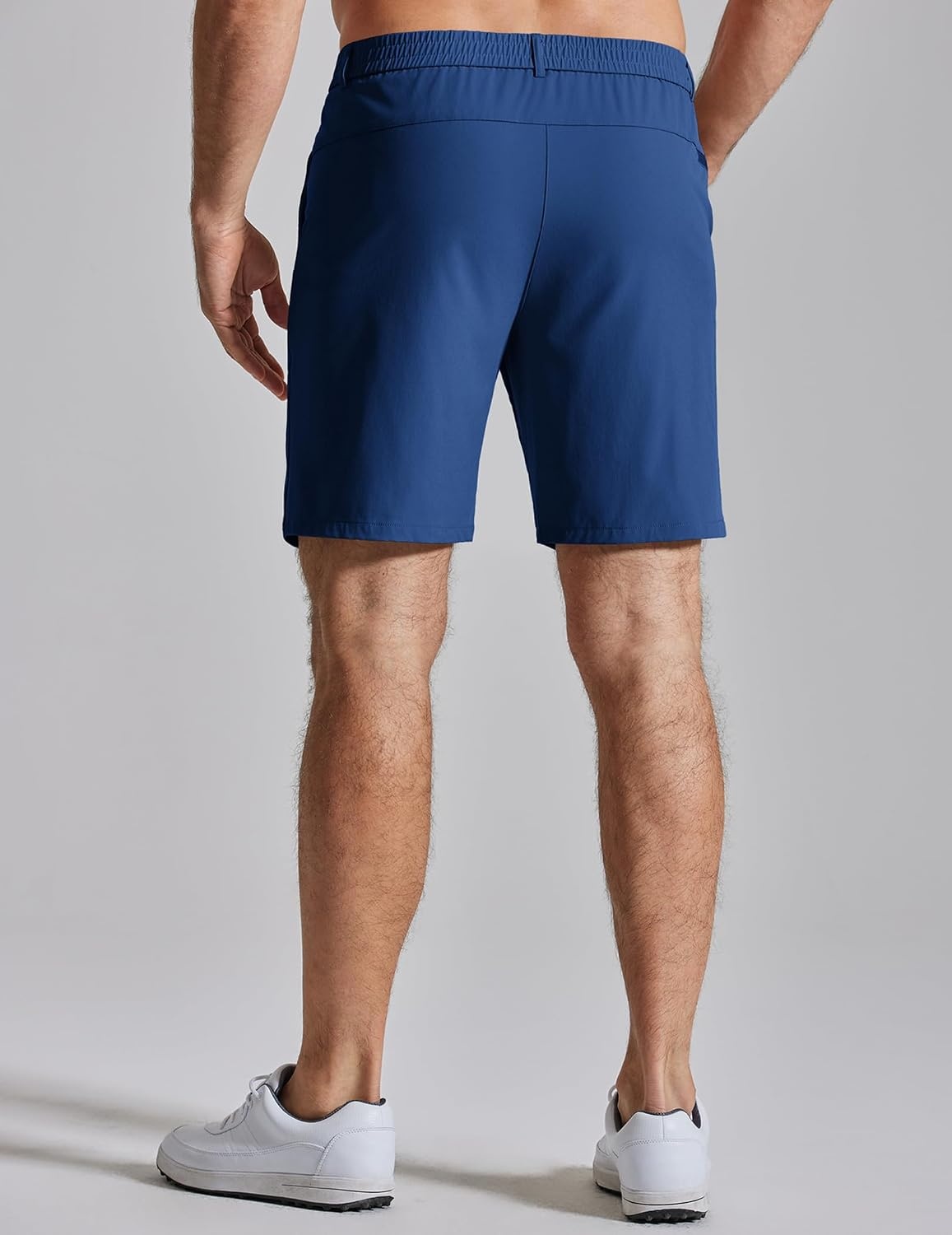 image:imageCOOFANDY Mens Golf Shorts 7 Lightweight Elastic Waistband Casual Shorts Stretch Shorts for Men Zipper Pockets Quick Dry Durable and AntiPilling Summer Beach ShortsNavy