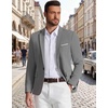 COOFANDY Mens Blazer Casual Sport Coats and Blazers Lightweight One Button Suit Jacket(Gray)