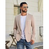 COOFANDY Mens Blazer Casual Sport Coats and Blazers Lightweight One Button Suit Jacket(Khaki)