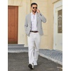 COOFANDY Mens Blazer Casual Sport Coats and Blazers Lightweight One Button Suit Jacket(Light Gray)