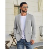 COOFANDY Mens Blazer Casual Sport Coats and Blazers Lightweight One Button Suit Jacket(Light Gray)