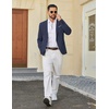 COOFANDY Mens Blazer Casual Sport Coats and Blazers Lightweight One Button Suit Jacket(Navy Blue)