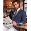 COOFANDY Mens Blazer Casual Sport Coats and Blazers Lightweight One Button Suit Jacket(Navy Blue)