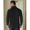 COOFANDY Mens Quarter Zip Up Pullover Lightweight Mock Neck Sweatshirt | Half Zip,Lightweight,Mock Neck,Casual,Soft fabric,Simple and Classic(01-black)