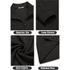 COOFANDY Mens Quarter Zip Up Pullover Lightweight Mock Neck Sweatshirt | Half Zip,Lightweight,Mock Neck,Casual,Soft fabric,Simple and Classic(01-black)