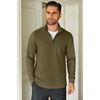 COOFANDY Mens Quarter Zip Up Pullover Lightweight Mock Neck Sweatshirt | Half Zip,Lightweight,Mock Neck,Casual,Soft fabric,Simple and Classic(Army Green)