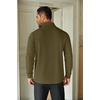 COOFANDY Mens Quarter Zip Up Pullover Lightweight Mock Neck Sweatshirt | Half Zip,Lightweight,Mock Neck,Casual,Soft fabric,Simple and Classic(Army Green)