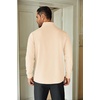 COOFANDY Mens Quarter Zip Up Pullover Lightweight Mock Neck Sweatshirt | Half Zip,Lightweight,Mock Neck,Casual,Soft fabric,Simple and Classic(Beige)