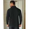 COOFANDY Mens Quarter Zip Up Pullover Lightweight Mock Neck Sweatshirt | Half Zip,Lightweight,Mock Neck,Casual,Soft fabric,Simple and Classic(Black&brown Collar)