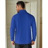 COOFANDY Mens Quarter Zip Up Pullover Lightweight Mock Neck Sweatshirt | Half Zip,Lightweight,Mock Neck,Casual,Soft fabric,Simple and Classic(Blue)
