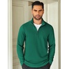 COOFANDY Mens Quarter Zip Up Pullover Lightweight Mock Neck Sweatshirt | Half Zip,Lightweight,Mock Neck,Casual,Soft fabric,Simple and Classic(Dark Green)