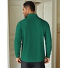 COOFANDY Mens Quarter Zip Up Pullover Lightweight Mock Neck Sweatshirt | Half Zip,Lightweight,Mock Neck,Casual,Soft fabric,Simple and Classic(Dark Green)