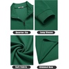 COOFANDY Mens Quarter Zip Up Pullover Lightweight Mock Neck Sweatshirt | Half Zip,Lightweight,Mock Neck,Casual,Soft fabric,Simple and Classic(Dark Green)