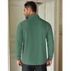 COOFANDY Mens Quarter Zip Up Pullover Lightweight Mock Neck Sweatshirt | Half Zip,Lightweight,Mock Neck,Casual,Soft fabric,Simple and Classic(Green)