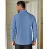COOFANDY Mens Quarter Zip Up Pullover Lightweight Mock Neck Sweatshirt | Half Zip,Lightweight,Mock Neck,Casual,Soft fabric,Simple and Classic(Light Blue)
