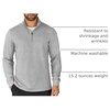 COOFANDY Mens Quarter Zip Up Pullover Lightweight Mock Neck Sweatshirt | Half Zip,Lightweight,Mock Neck,Casual,Soft fabric,Simple and Classic(Light Grey)