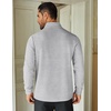 COOFANDY Mens Quarter Zip Up Pullover Lightweight Mock Neck Sweatshirt | Half Zip,Lightweight,Mock Neck,Casual,Soft fabric,Simple and Classic(Light Grey)