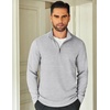 COOFANDY Mens Quarter Zip Up Pullover Lightweight Mock Neck Sweatshirt | Half Zip,Lightweight,Mock Neck,Casual,Soft fabric,Simple and Classic(Light Grey)