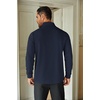 COOFANDY Mens Quarter Zip Up Pullover Lightweight Mock Neck Sweatshirt | Half Zip,Lightweight,Mock Neck,Casual,Soft fabric,Simple and Classic(Navy Blue)