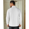 COOFANDY Mens Quarter Zip Up Pullover Lightweight Mock Neck Sweatshirt | Half Zip,Lightweight,Mock Neck,Casual,Soft fabric,Simple and Classic(White)