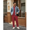 COOFANDY Men’s Tracksuits 2 Piece Athletic Sweatsuit Quarter Zip Pullover | Long Sleeve, Running Sport Outfits, Casual Running Sweatsuit, Half-zip Tracksuit Sets(Wine Red)