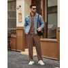 COOFANDY Men’s Tracksuits 2 Piece Athletic Sweatsuit Quarter Zip Pullover | Long Sleeve, Running Sport Outfits, Casual Running Sweatsuit, Half-zip Tracksuit Sets(Brown)