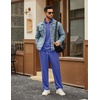 COOFANDY Men’s Tracksuits 2 Piece Athletic Sweatsuit Quarter Zip Pullover | Long Sleeve, Running Sport Outfits, Casual Running Sweatsuit, Half-zip Tracksuit Sets(Dark Blue)