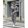 COOFANDY Men’s Tracksuits 2 Piece Athletic Sweatsuit Quarter Zip Pullover | Long Sleeve, Running Sport Outfits, Casual Running Sweatsuit, Half-zip Tracksuit Sets(Light Grey)