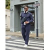 COOFANDY Men’s Tracksuits 2 Piece Athletic Sweatsuit Quarter Zip Pullover | Long Sleeve, Running Sport Outfits, Casual Running Sweatsuit, Half-zip Tracksuit Sets(Navy Blue)