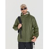 COOFANDY Rain Jacket Men Waterproof With Hood Raincoat Windbreaker Packable | 2 Water-resistant Zip Pockets, Lightweight Windbreaker For Hiking, Cycling, Running, Golf Fishing Rain Shell Gear(Army Green)