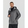 COOFANDY Rain Jacket Men Waterproof With Hood Raincoat Windbreaker Packable | 2 Water-resistant Zip Pockets, Lightweight Windbreaker For Hiking, Cycling, Running, Golf Fishing Rain Shell Gear(Dark Grey)