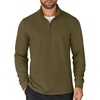COOFANDY Mens Quarter Zip Up Pullover Lightweight Mock Neck Sweatshirt | Half Zip,Lightweight,Mock Neck,Casual,Soft fabric,Simple and Classic(Army Green)