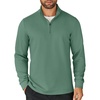 COOFANDY Mens Quarter Zip Up Pullover Lightweight Mock Neck Sweatshirt | Half Zip,Lightweight,Mock Neck,Casual,Soft fabric,Simple and Classic(Green)