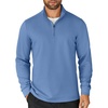 COOFANDY Mens Quarter Zip Up Pullover Lightweight Mock Neck Sweatshirt | Half Zip,Lightweight,Mock Neck,Casual,Soft fabric,Simple and Classic(Light Blue)