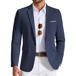 COOFANDY Mens Blazer Casual Sport Coats and Blazers Lightweight One Button Suit Jacket(Navy Blue)
