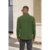 COOFANDY Mens Quarter Zip Pullover Sweater Mock Neck Sweatshirt Casual Polo | 1/4 zip pullover, Lightweight, Warm Without Bulk, Comfortable, Durability Fabric, Mock Neck Polo Sweater(Army Green)