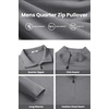 COOFANDY Mens Quarter Zip Pullover Sweater Mock Neck Sweatshirt Casual Polo | 1/4 zip pullover, Lightweight, Warm Without Bulk, Comfortable, Durability Fabric, Mock Neck Polo Sweater(Light Grey)