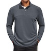 COOFANDY Mens Quarter Zip Pullover Sweater Mock Neck Sweatshirt Casual Polo | 1/4 zip pullover, Lightweight, Warm Without Bulk, Comfortable, Durability Fabric, Mock Neck Polo Sweater(Dark Grey)