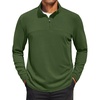 COOFANDY Mens Quarter Zip Pullover Sweater Mock Neck Sweatshirt Casual Polo | 1/4 zip pullover, Lightweight, Warm Without Bulk, Comfortable, Durability Fabric, Mock Neck Polo Sweater(Army Green)