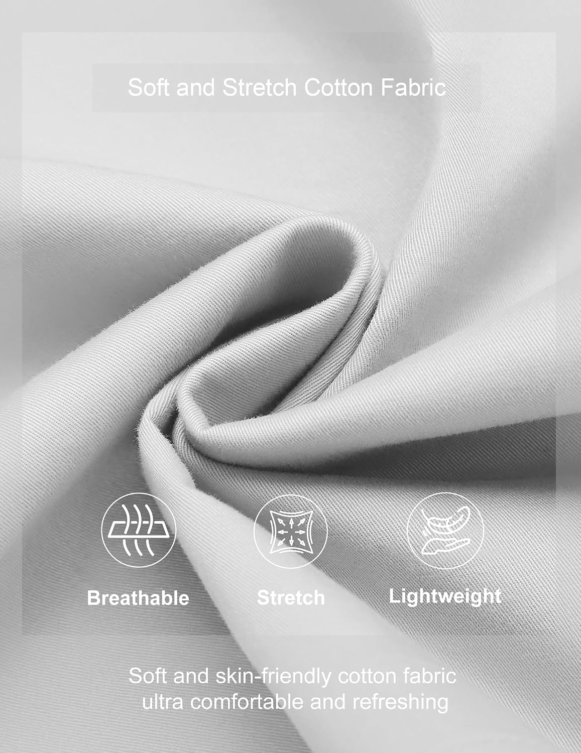 image:imageCOOFANDY Mens Casual Shorts Cotton Elastic Waist Drawstring Summer Shorts Stretch Waist Lightweight Soft Breathable Classic fit Vacation Beach ShortsWhite