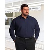 COOFANDY Big and Tall Mens Dress Shirt Wrinkle Free Button Down Shirt | Long Sleeve Shirts, Stretch Collared Shirts, Lightweight, For Work/Office/Business/Meetings/Wedding, XL Big-6XL Big Tall(Navy Blue)