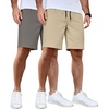 2 Pack  Dark Grey  Khaki