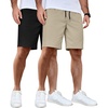 2 Pack  Black  Light Khaki