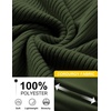COOFANDY Men Quarter Zip Pullover Mock Neck Long Sleeve Corduroy Sweatshirt | Lightweight, Soft Warm Slightly Stretchy, Regular Fit, Old Money, Business Casual Wear, Fall Winter, S-3XL(Army Green)