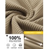 COOFANDY Men Quarter Zip Pullover Mock Neck Long Sleeve Corduroy Sweatshirt | Lightweight, Soft Warm Slightly Stretchy, Regular Fit, Old Money, Business Casual Wear, Fall Winter, S-3XL(Khaki)